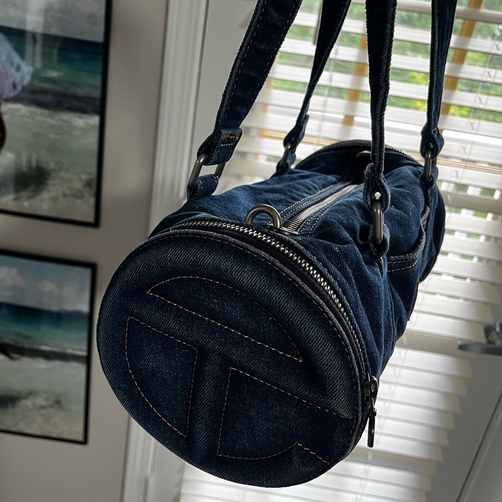 Telfar Medium Denim Duffel Bag